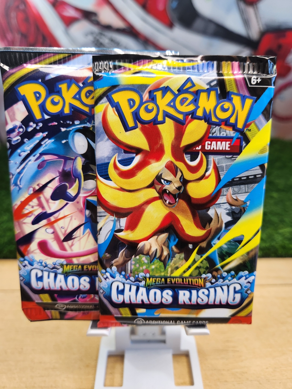 2 Packs Mega Evolution: Chaos Rising Pokémon TCG Booster Pack 10 Cards Per Pack